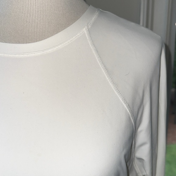 Lululemon White SPF50 Swim Top, Medium, Like New - Picture 2 of 7